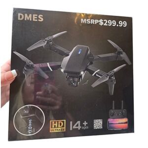DMES P13 Foldable Drone HD Ultra HD Camera Quadcopter Remote Control Black NEW